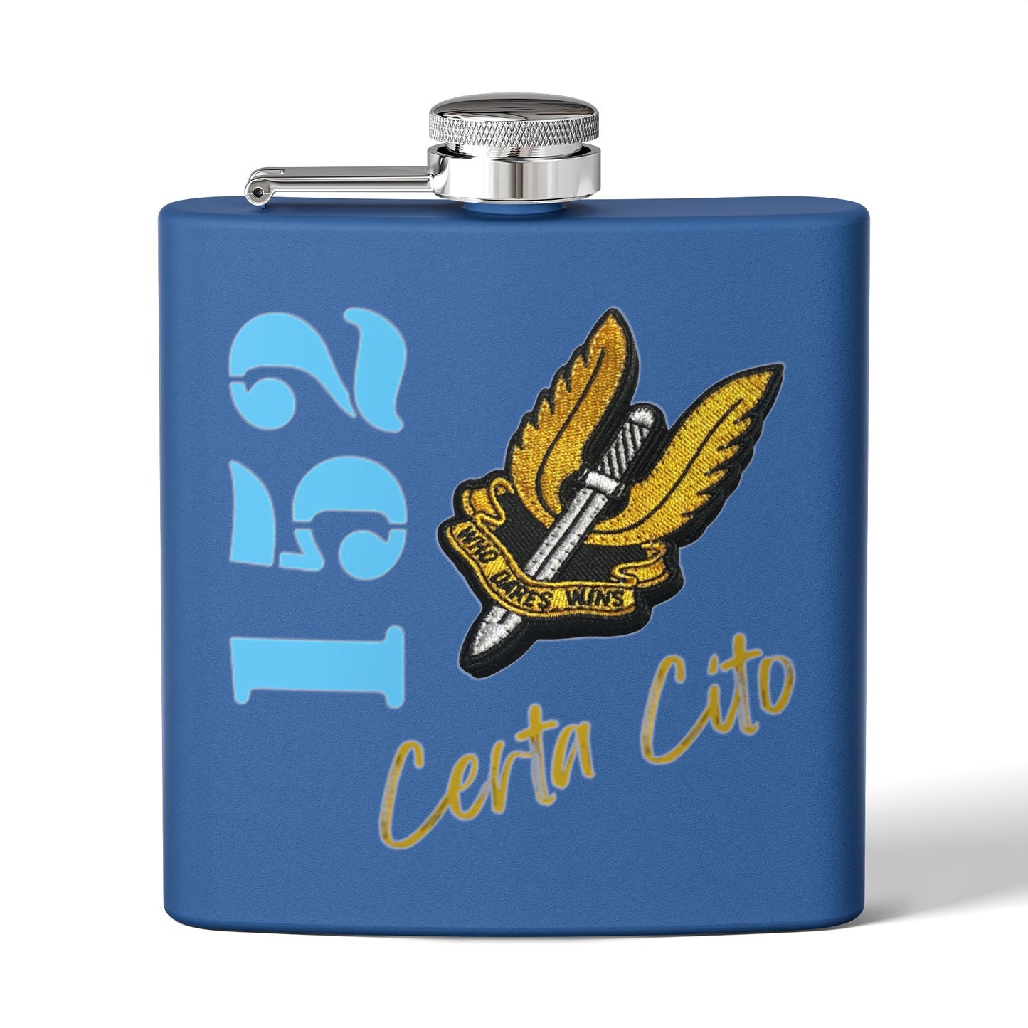 152 Signal Squadron SAS Flask – Who Dares Wins – 6oz