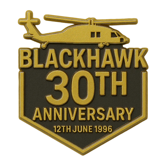 BLACKHAWK 30TH ANNIVERSARY HARD ENAMEL PIN