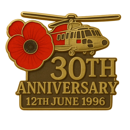 BLACKHAWK 30TH ANNIVERSARY PIN – “NEVER FORGOTTEN” EDITION