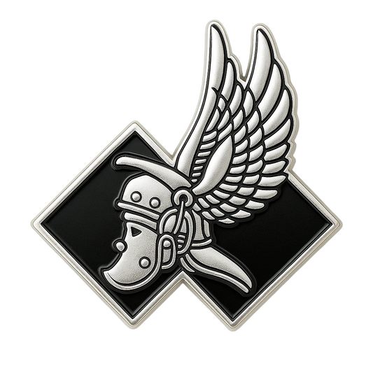 126 SIGNAL SQUADRON – HARD ENAMEL PIN (SILVER PLATED) ⚔️