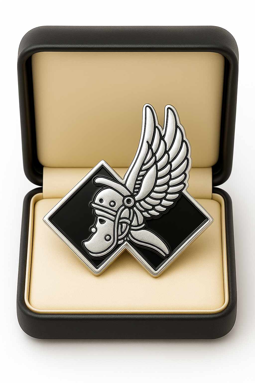 126 SIGNAL SQUADRON – HARD ENAMEL PIN (SILVER PLATED) ⚔️