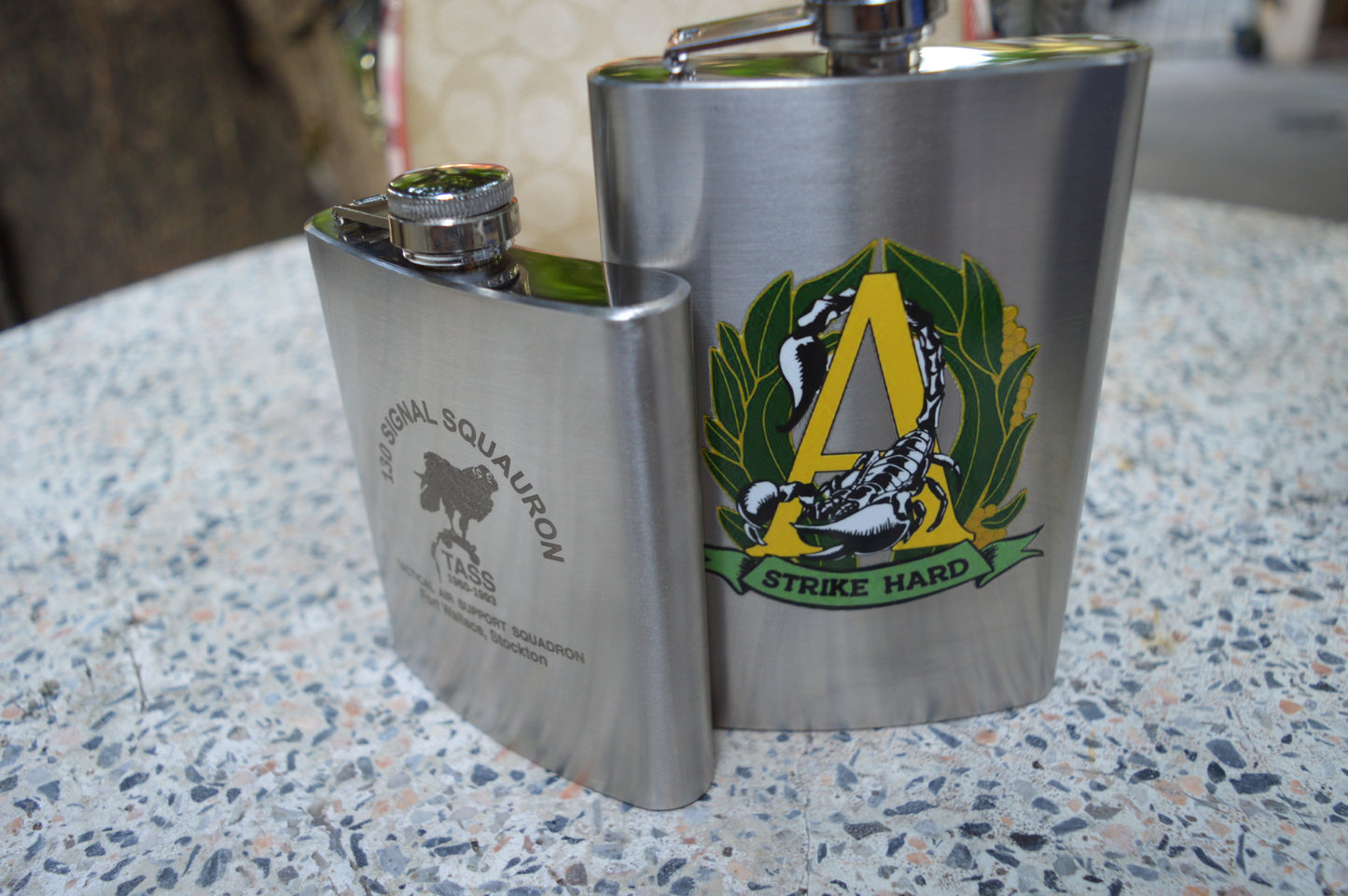 Alpha Company, Royal Victoria Regiment Custom Flask