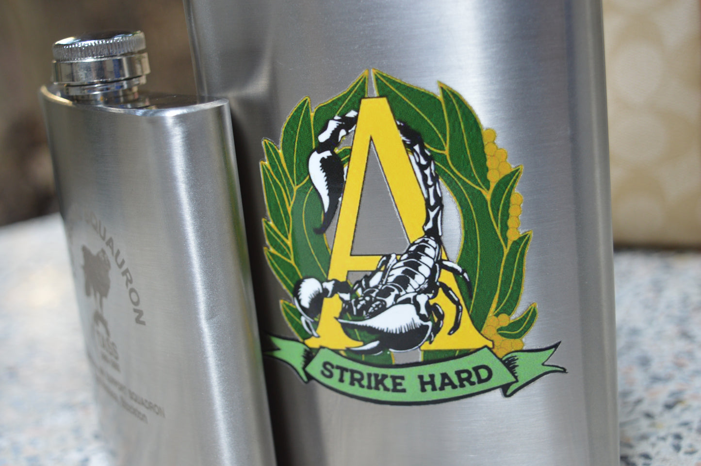 Alpha Company, Royal Victoria Regiment Custom Flask