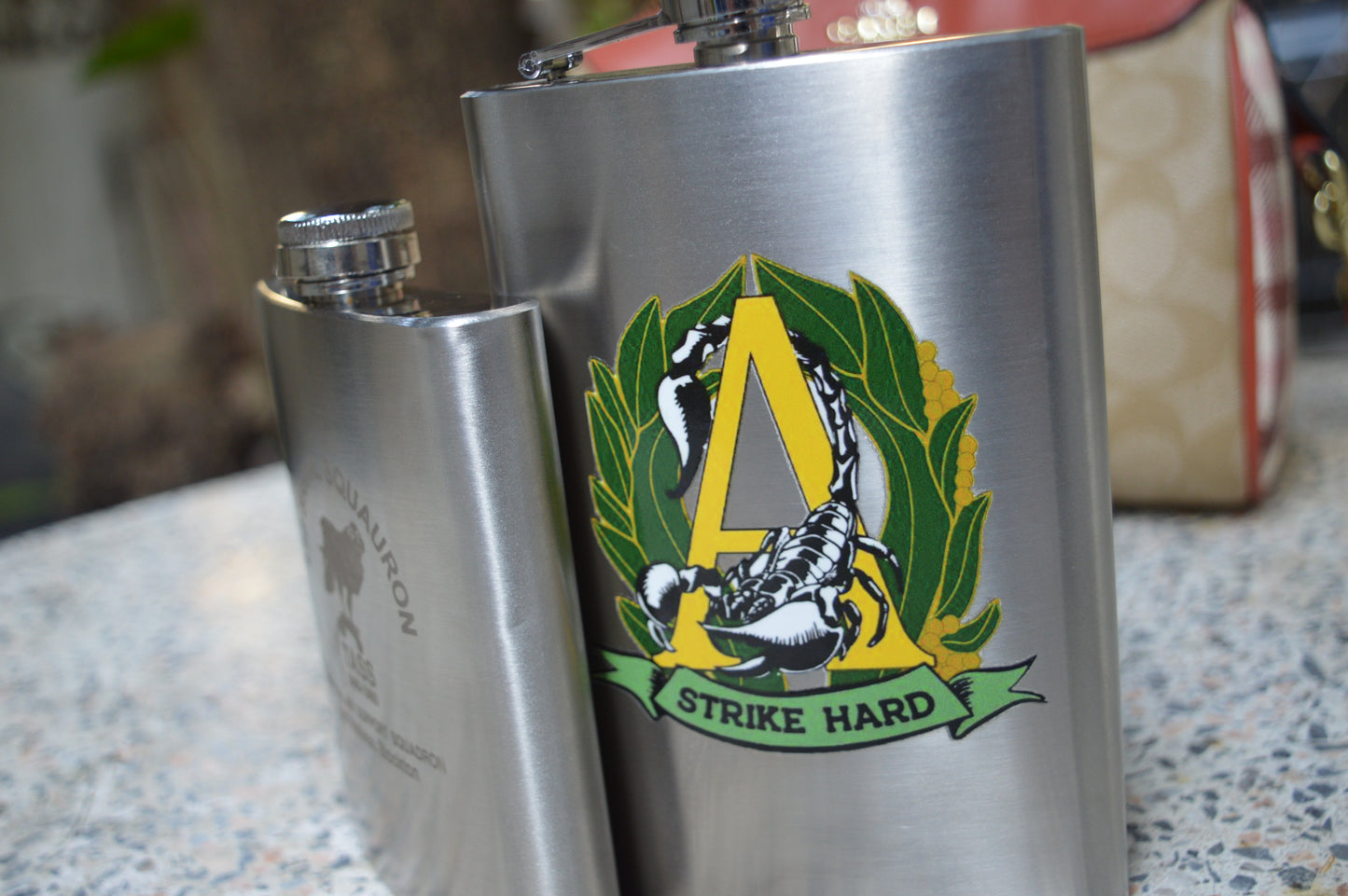 Alpha Company, Royal Victoria Regiment Custom Flask