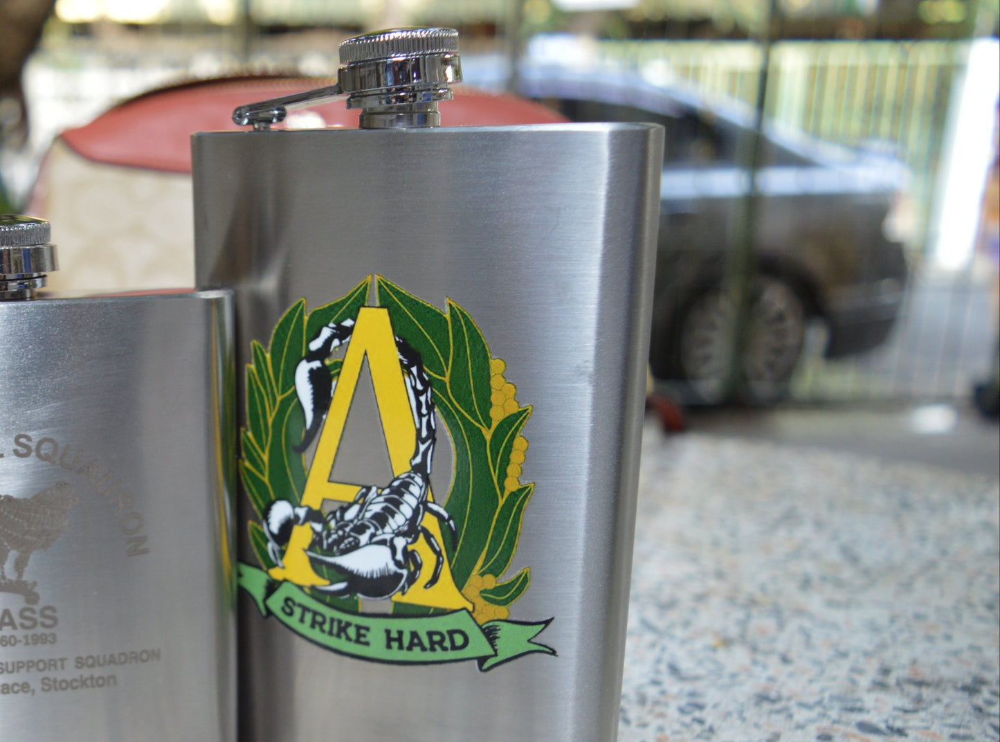 Alpha Company, Royal Victoria Regiment Custom Flask