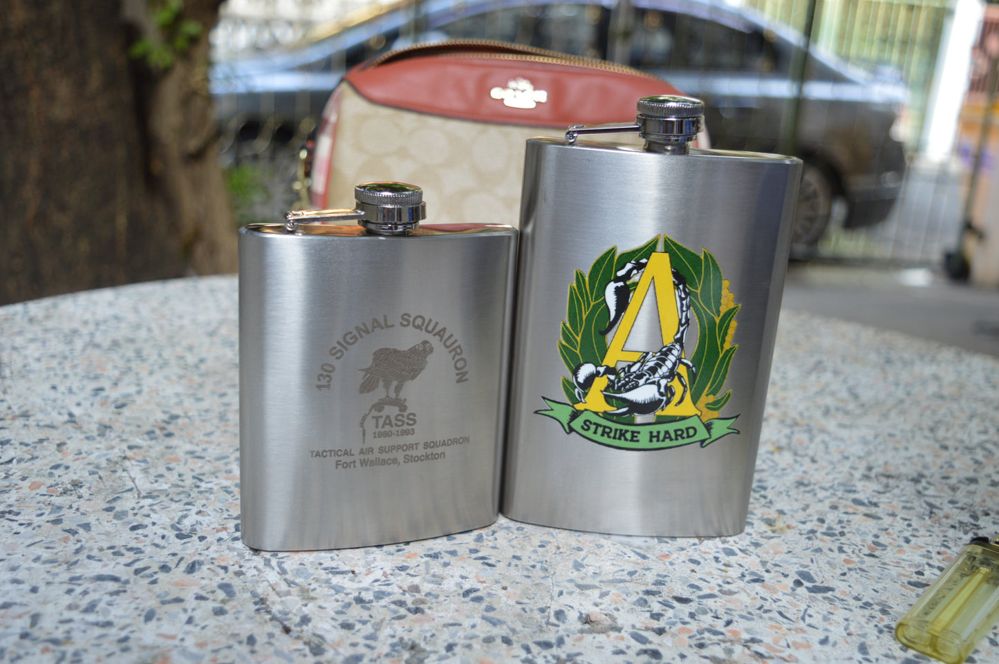 Alpha Company, Royal Victoria Regiment Custom Flask