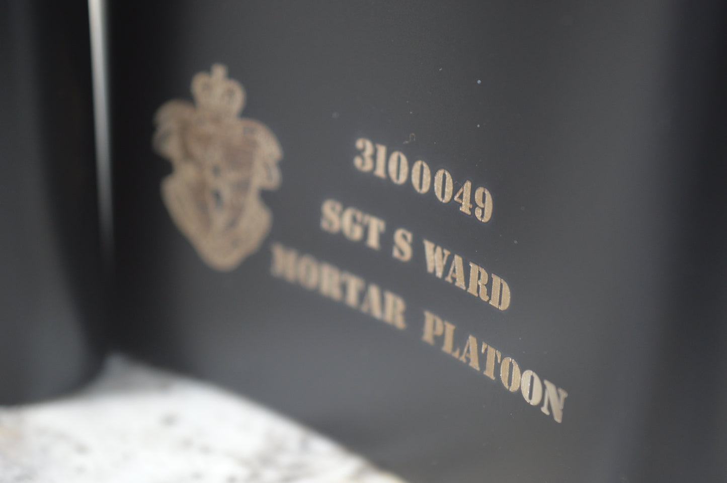 MUR Mortars Platoon Custom Laser-Engraved Flask [CT BLACK]