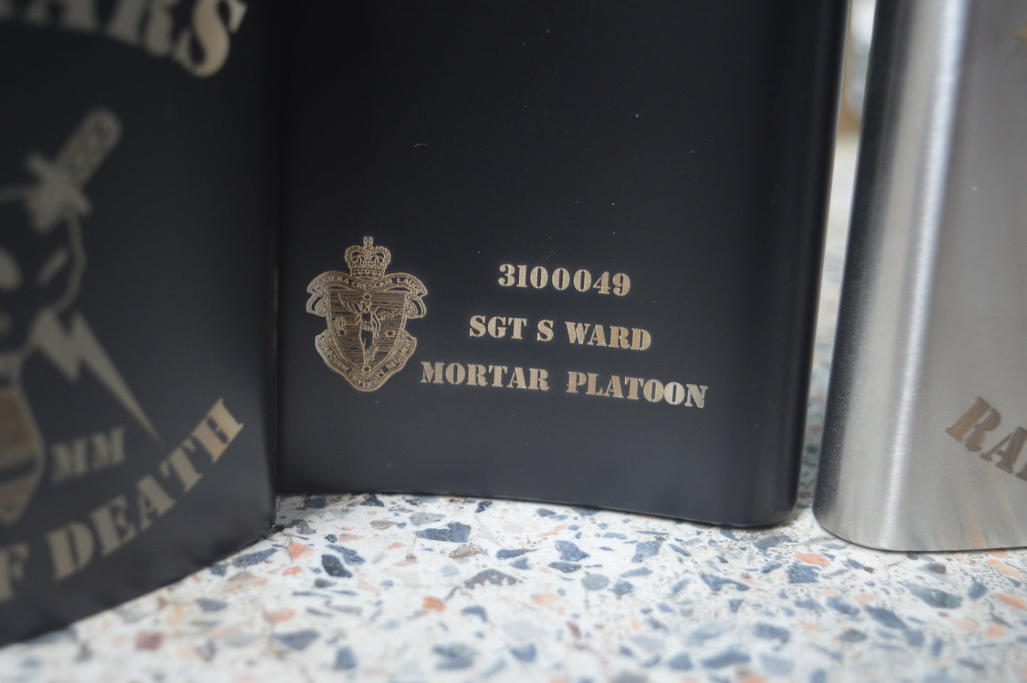 Alpha Company, Royal Victoria Regiment Custom Flask