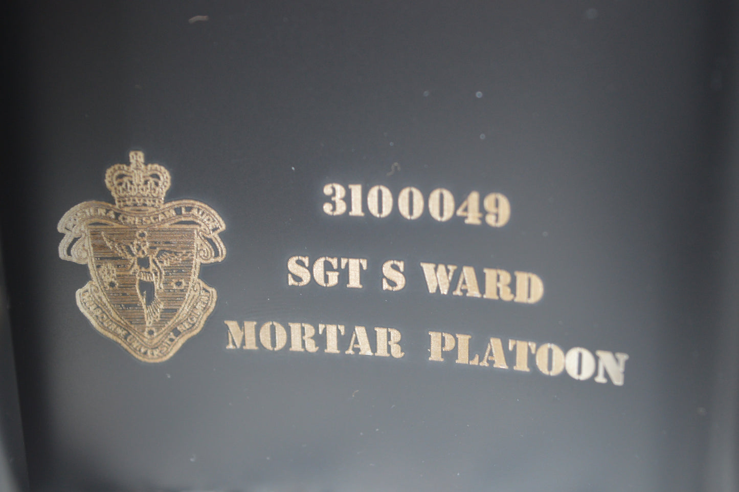 MUR Mortars Platoon Custom Laser-Engraved Flask [CT BLACK]
