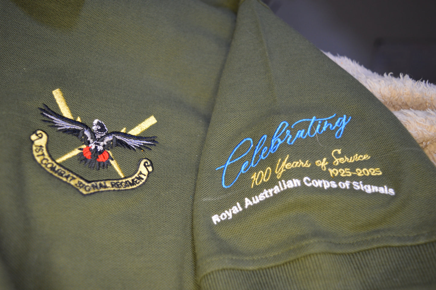 1st Combat Signal Regiment (1CSR) 100-Year Centenary Polo Shirt