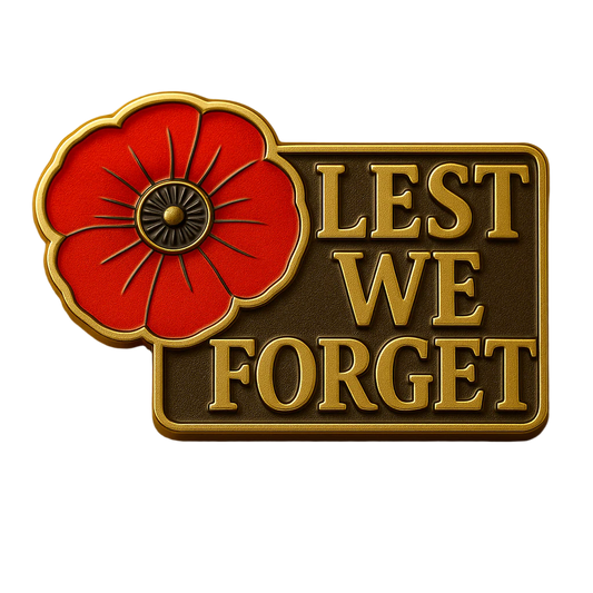 LEST WE FORGET – RED POPPY HARD ENAMEL PIN