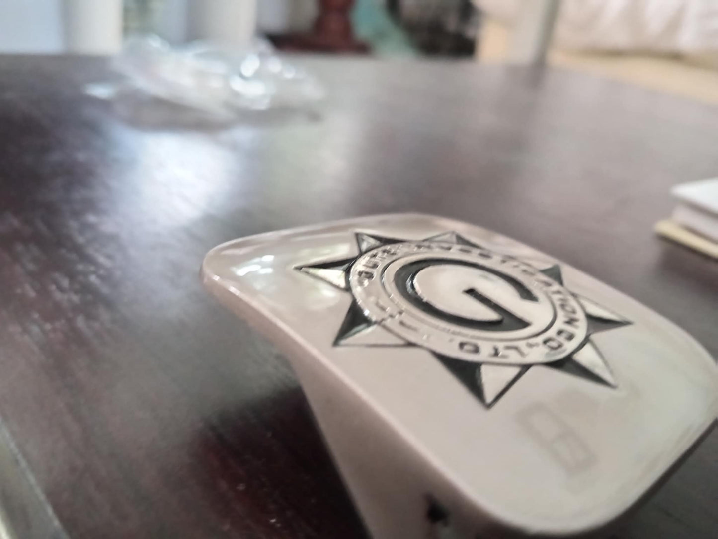 Guts Investigation Co. Ltd Belt Buckle – Solid 250g Polished Silver Finish