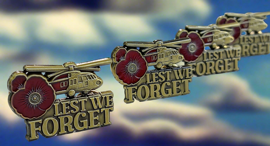 BLACKHAWK REMEMBRANCE PIN – “LEST WE FORGET” EDITION