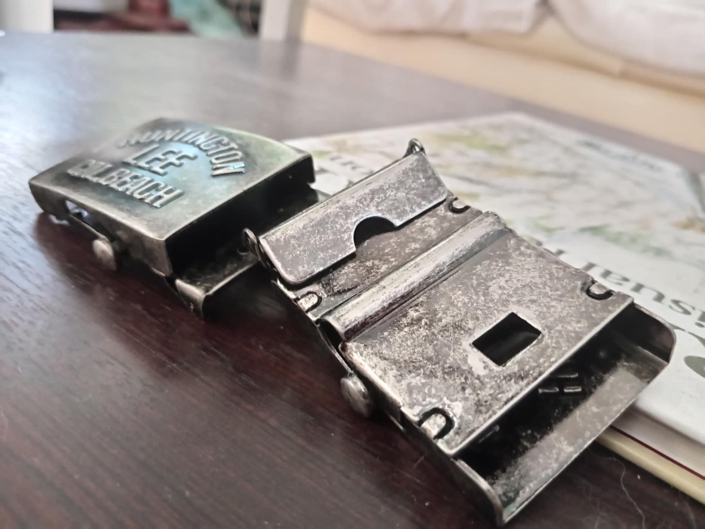 Vintage-Style "Huntington Beach CAL." Belt Buckle