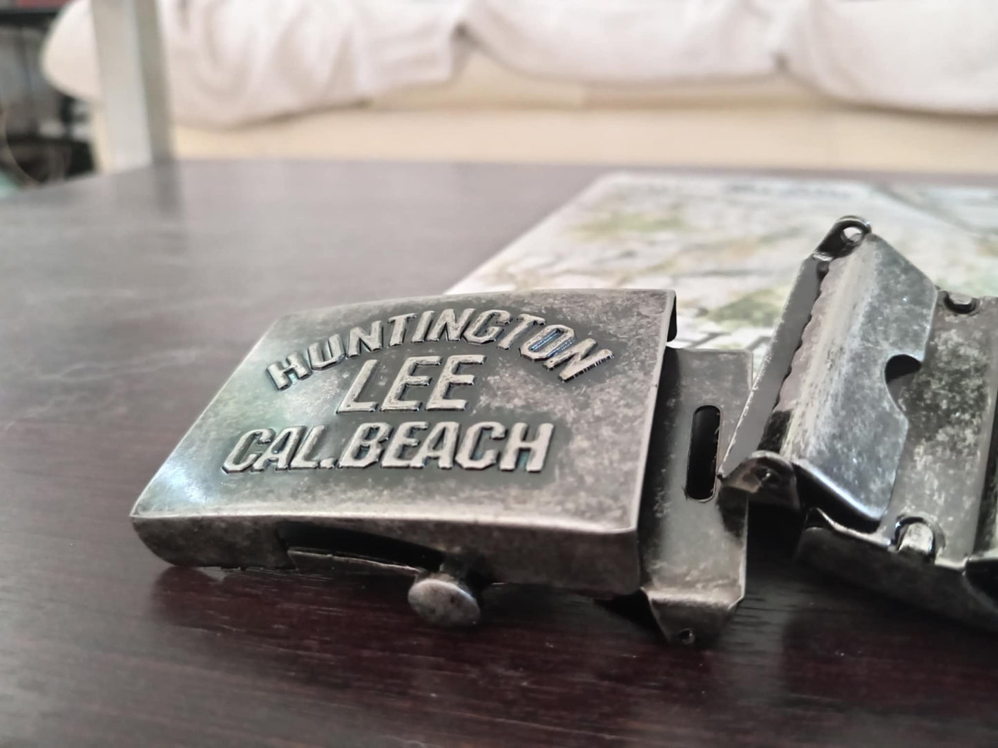 Vintage-Style "Huntington Beach CAL." Belt Buckle