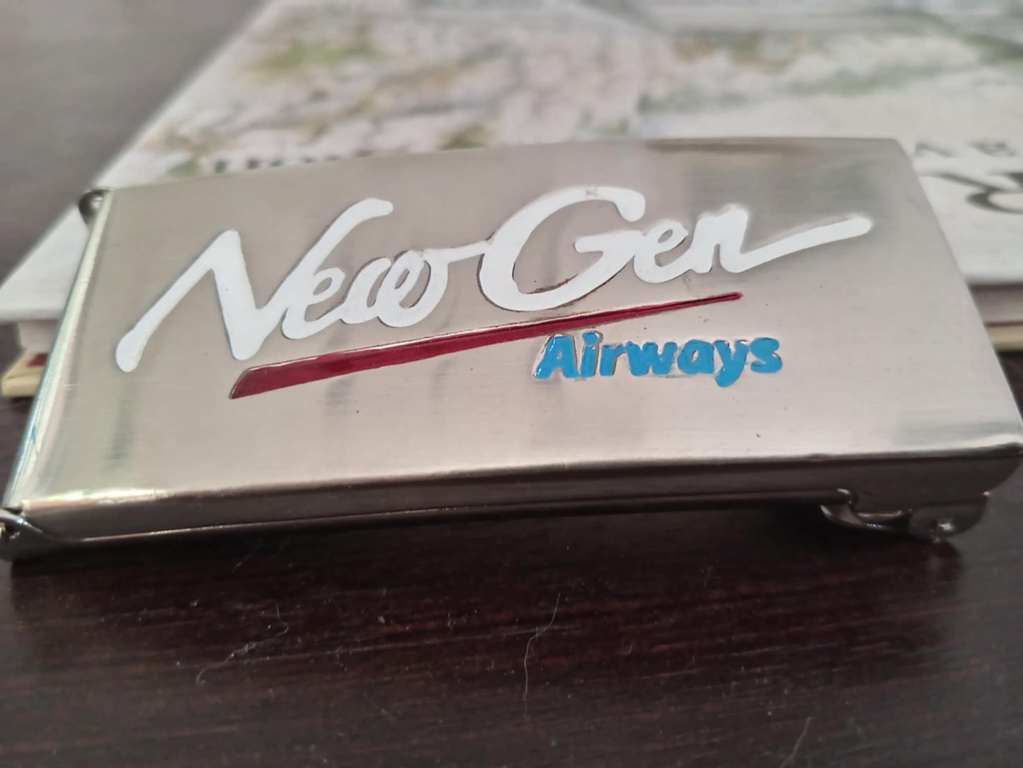 NeoGen Airways Belt Buckle – Rare Airline Staff Collectible