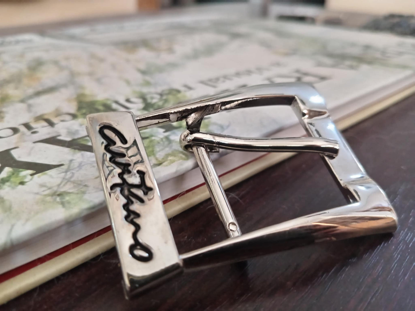 Curtino Branded Belt Buckle – Boutique Polished Silver – Rare One Only